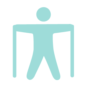 ポールを使ったストレッチのアイコン